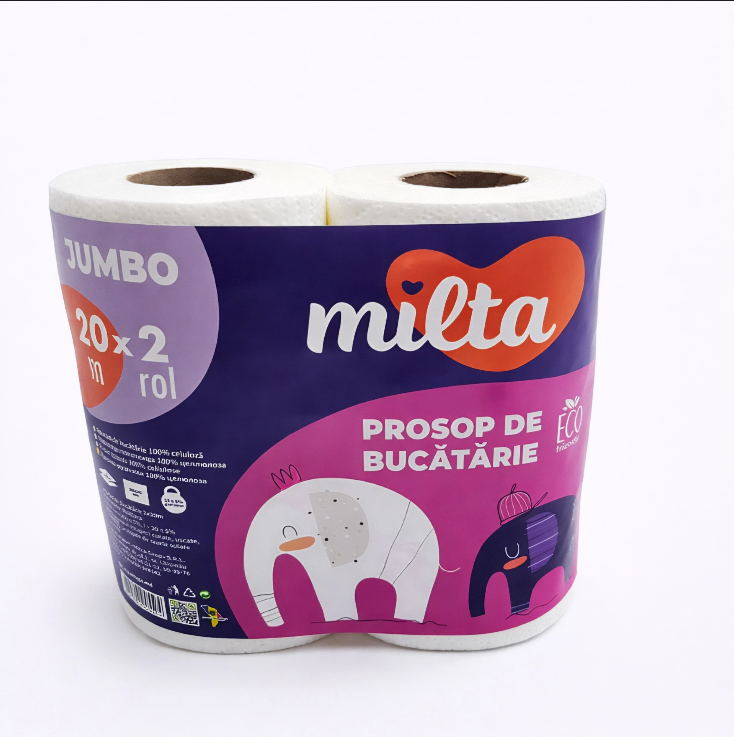 Бумажное полотенце JUMBO 20м+20м