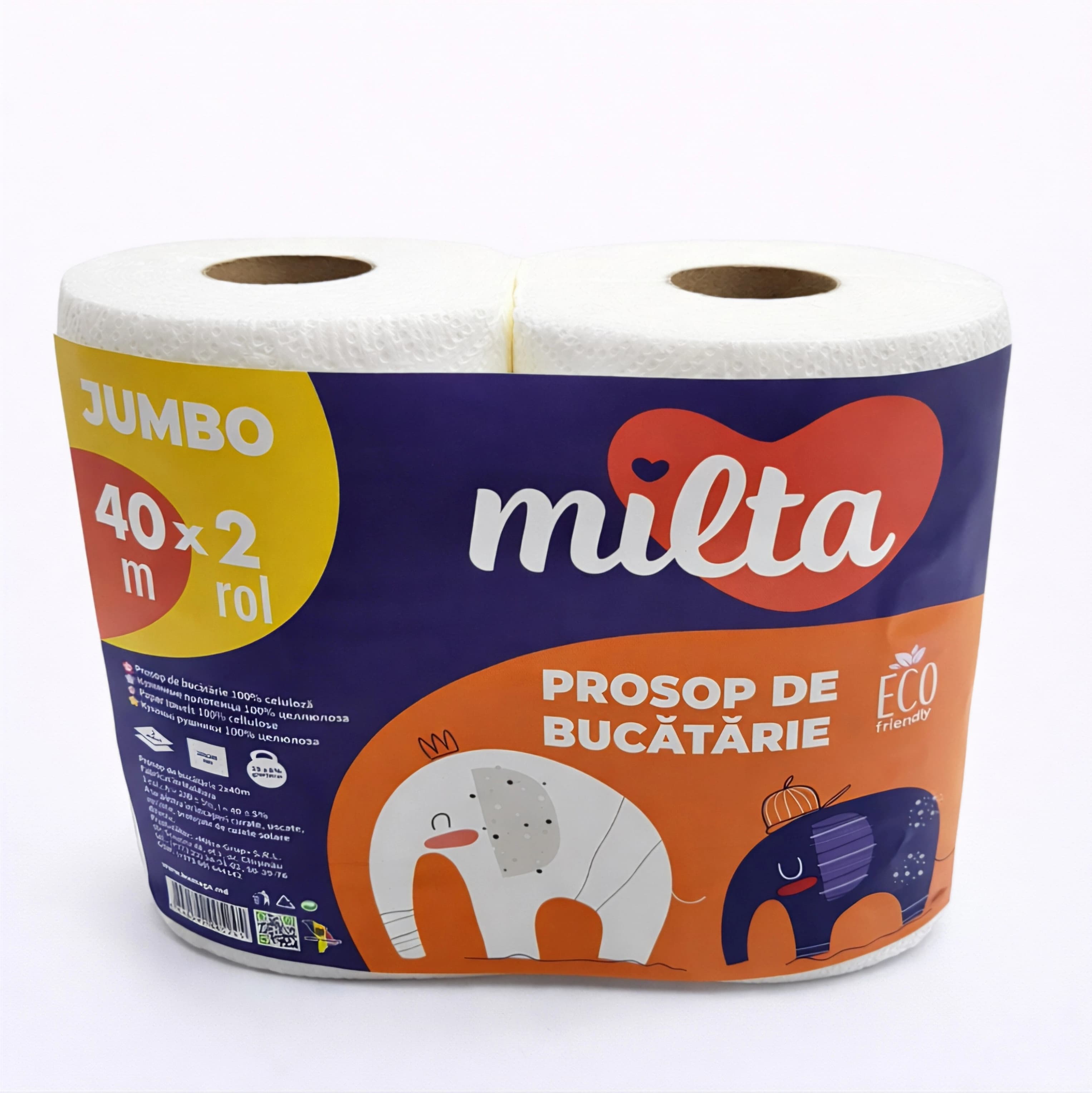 Бумажное полотенце JUMBO 40м+40м