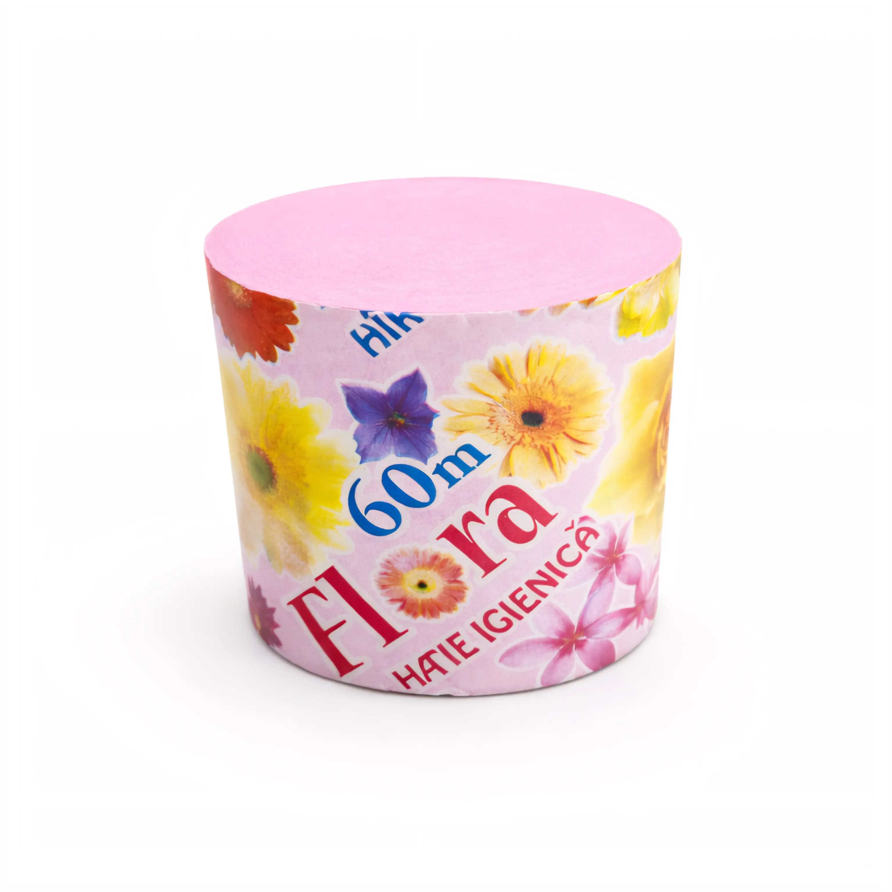 Туалетная бумага переработанная Flora